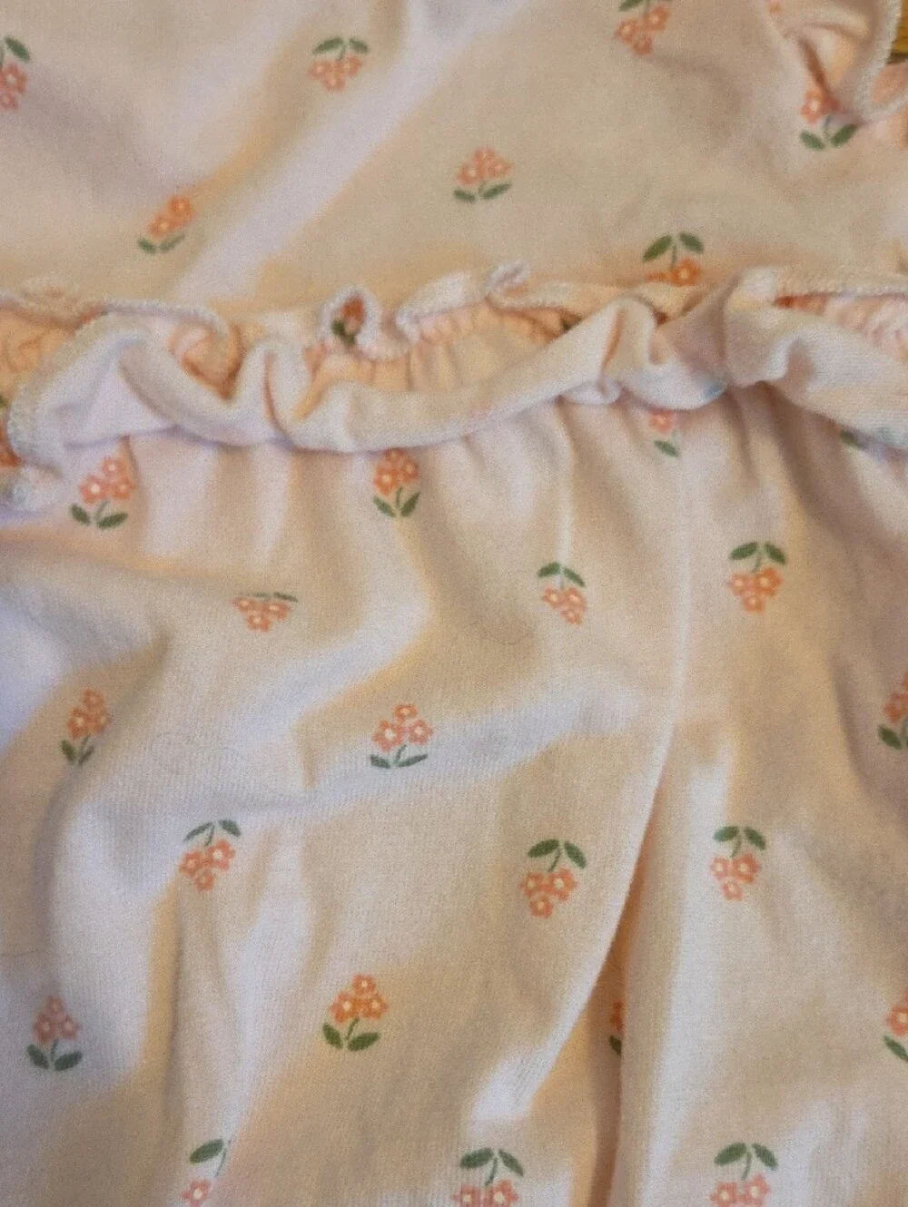 Carter's Light Pink Floral Ruffle Romper